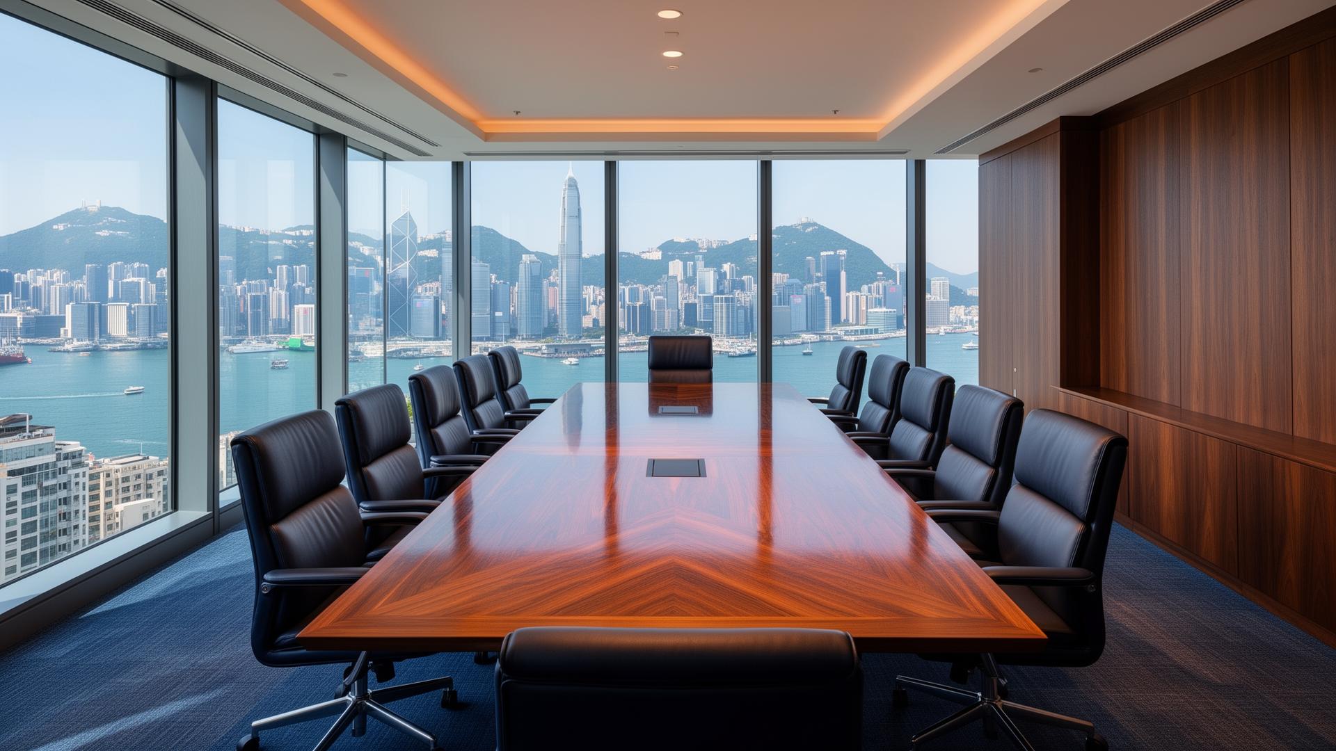 Hong Kong corporate boardroom