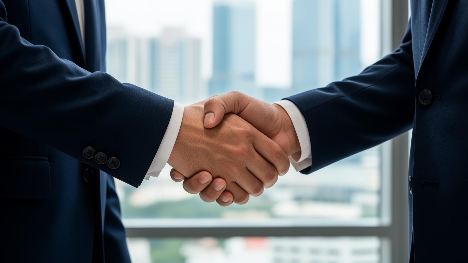 Business handshake